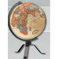 Mackie 9" Antique Desk Globe w/ Metallic Base